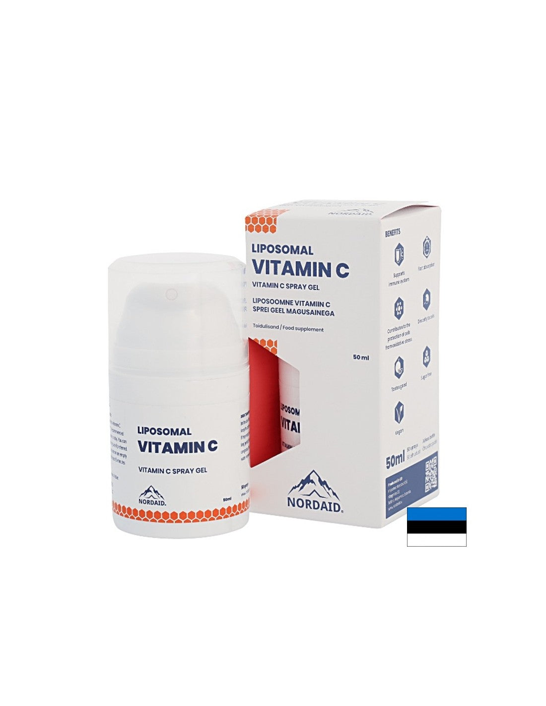 Imunitet - Liposomalni vitamin C - sprej-gel za usta s okusom manga, 50 ml <tc>Nordaid</tc>