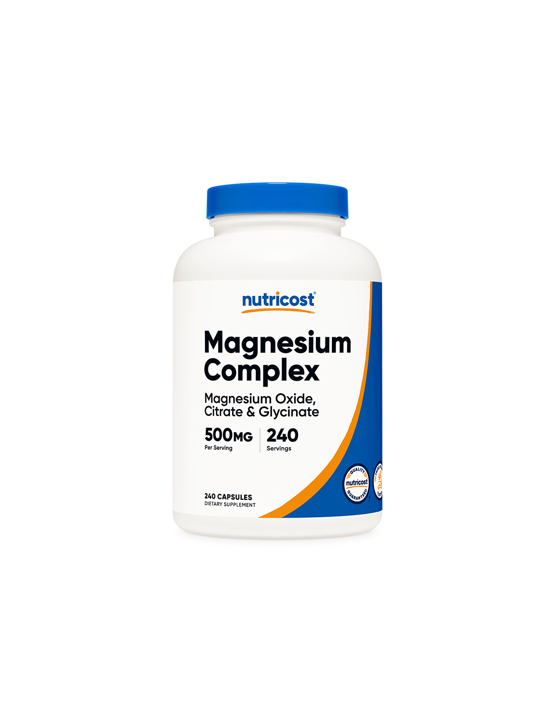 Funkcija živaca i mišića - Magnezijev kompleks, 500 mg x 240 kapsula <tc>Nutricost</tc>