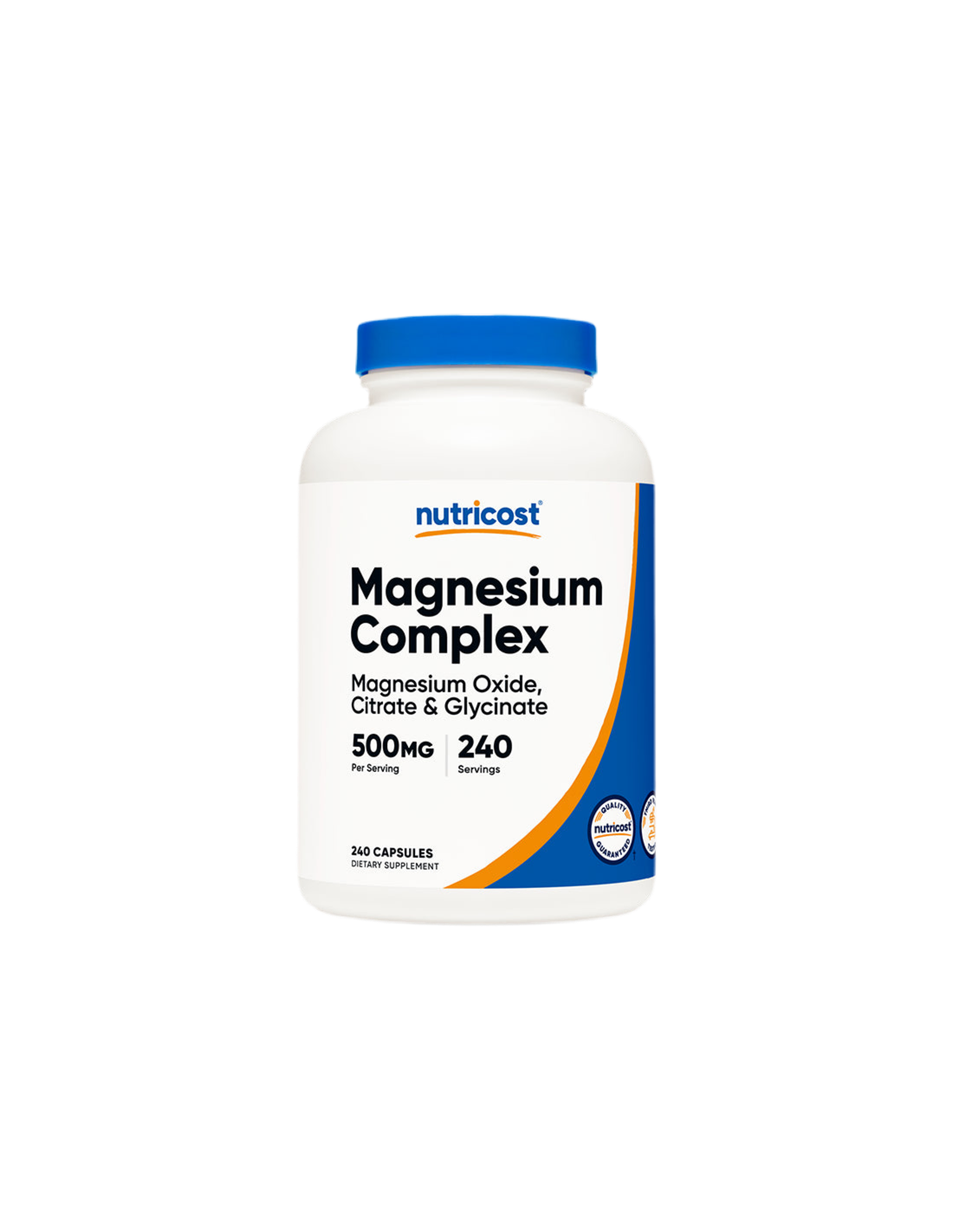 Funkcija živaca i mišića - Magnezijev kompleks, 500 mg x 240 kapsula <tc>Nutricost</tc>