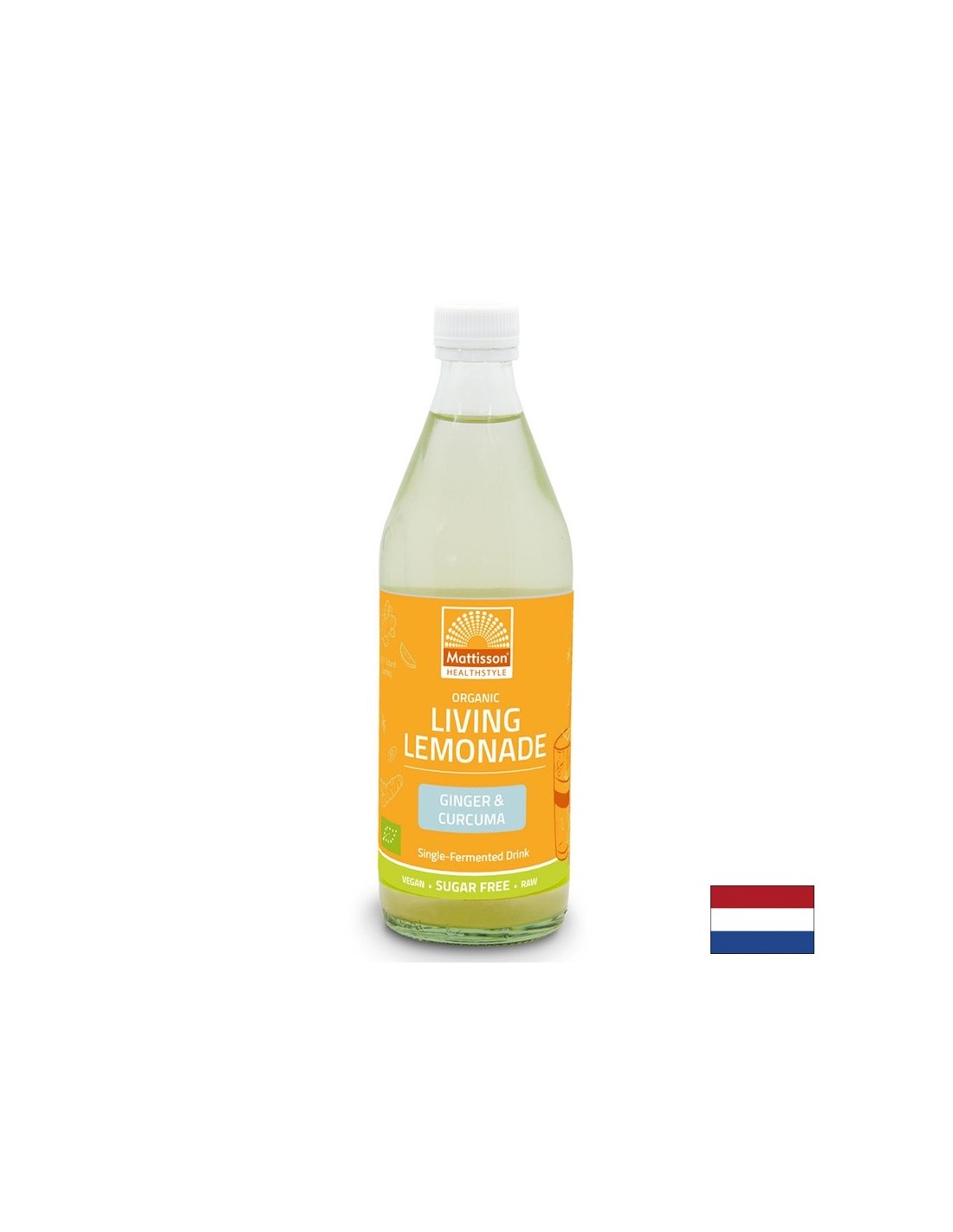 Živa limunada s đumbirom i kurkumom BIO, 500 ml