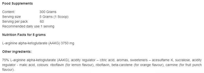 AAKG XPLODE - 300 grama