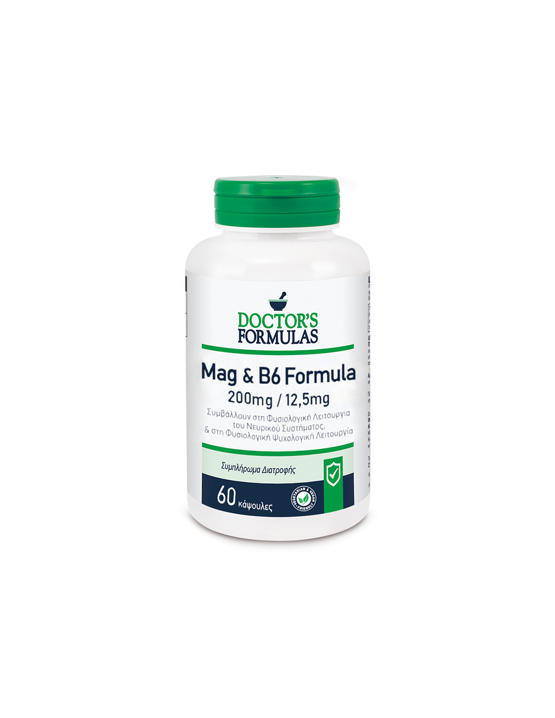 Magnezij + vitamin B6 - mišići i živčani sustav, 60 kapsula Doctor's Formulas