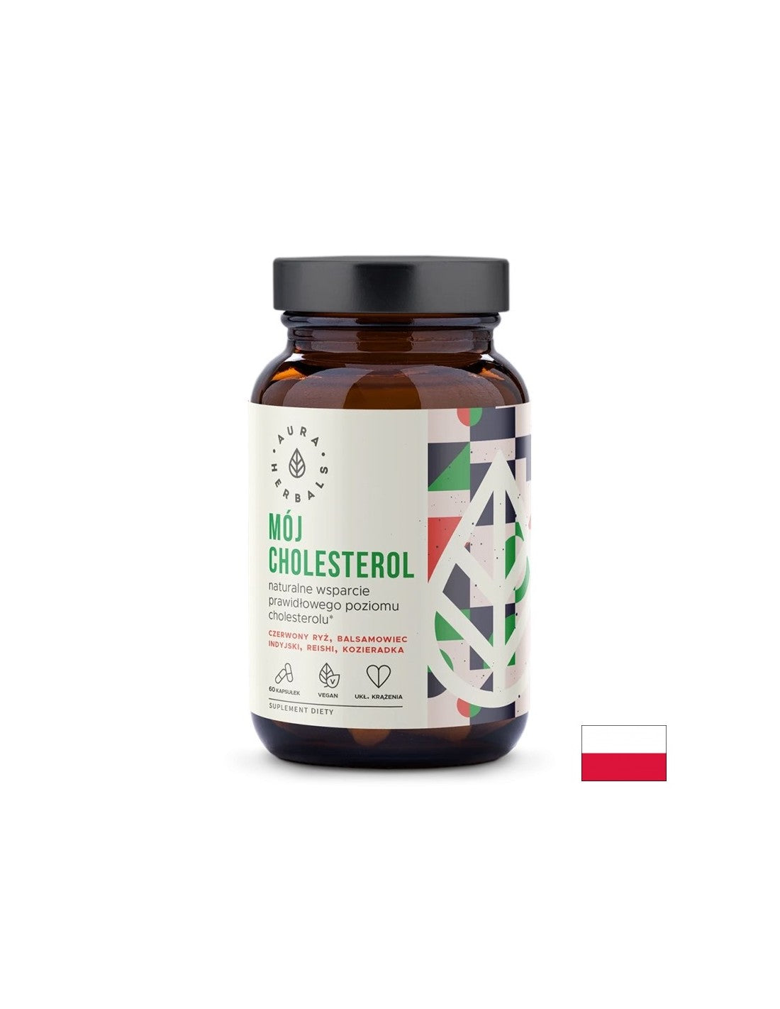 Formula kolesterola (s reishijem, gugulom, crvenom rižom i piskavicom), 60 kapsula