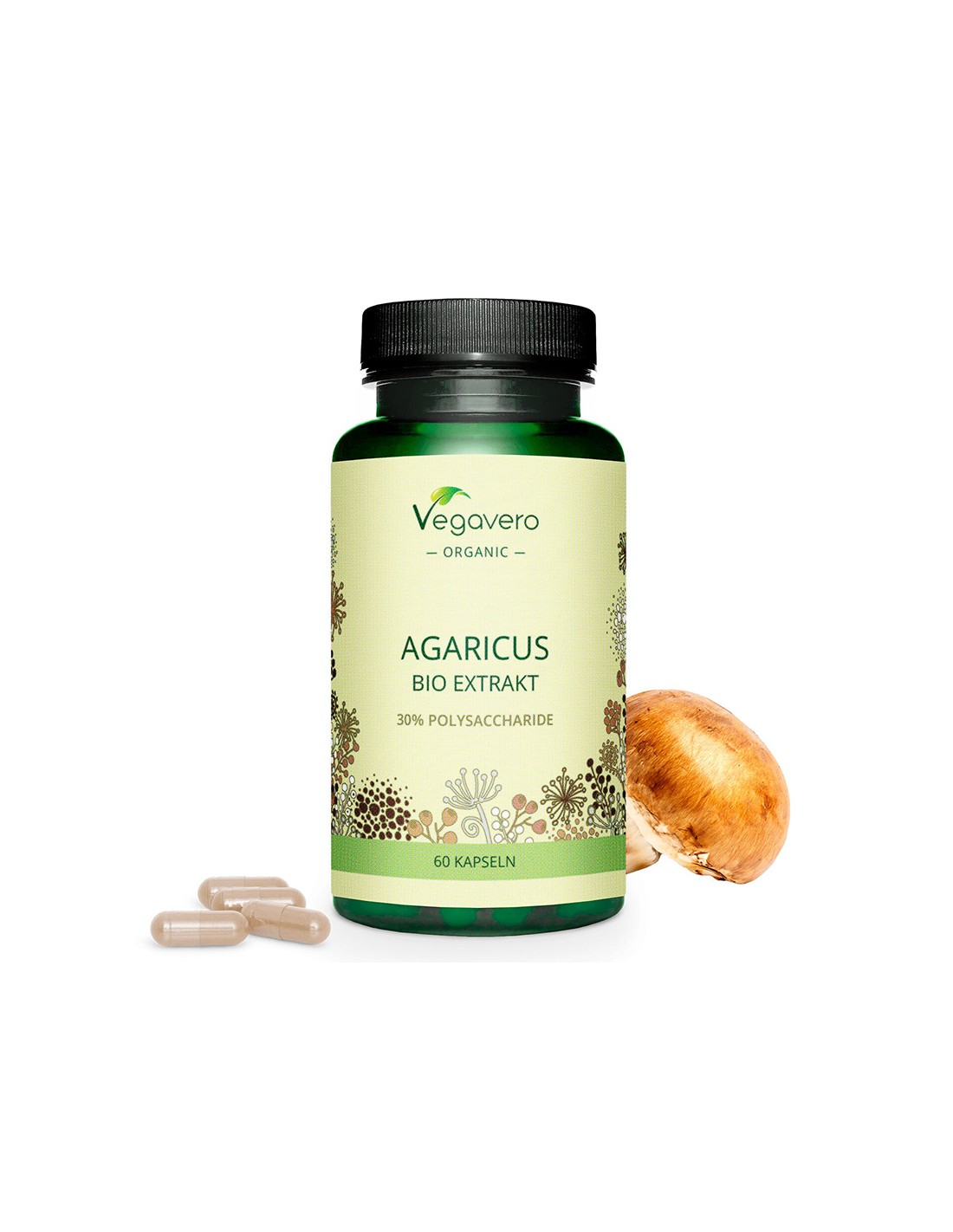Prirodni imunomodulator - Bio Agaricus (ekstrakt), 60 kapsula <tc>Vegavero</tc>