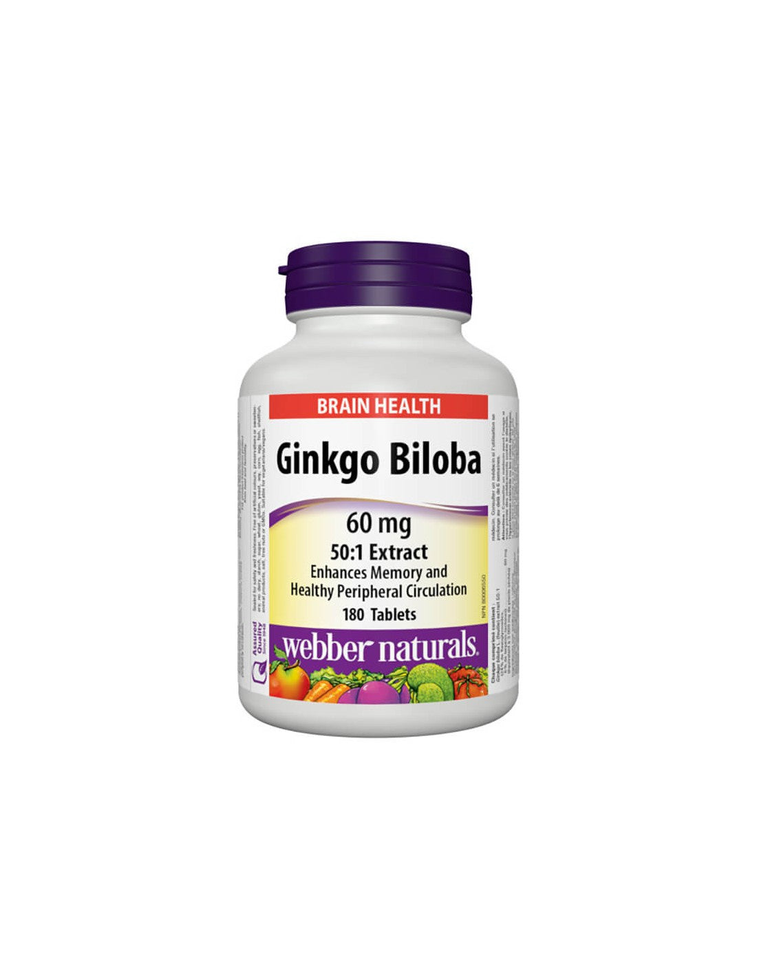 Pamćenje, koncentracija, krvotok - Ginkgo biloba 60 mg, 180 tableta