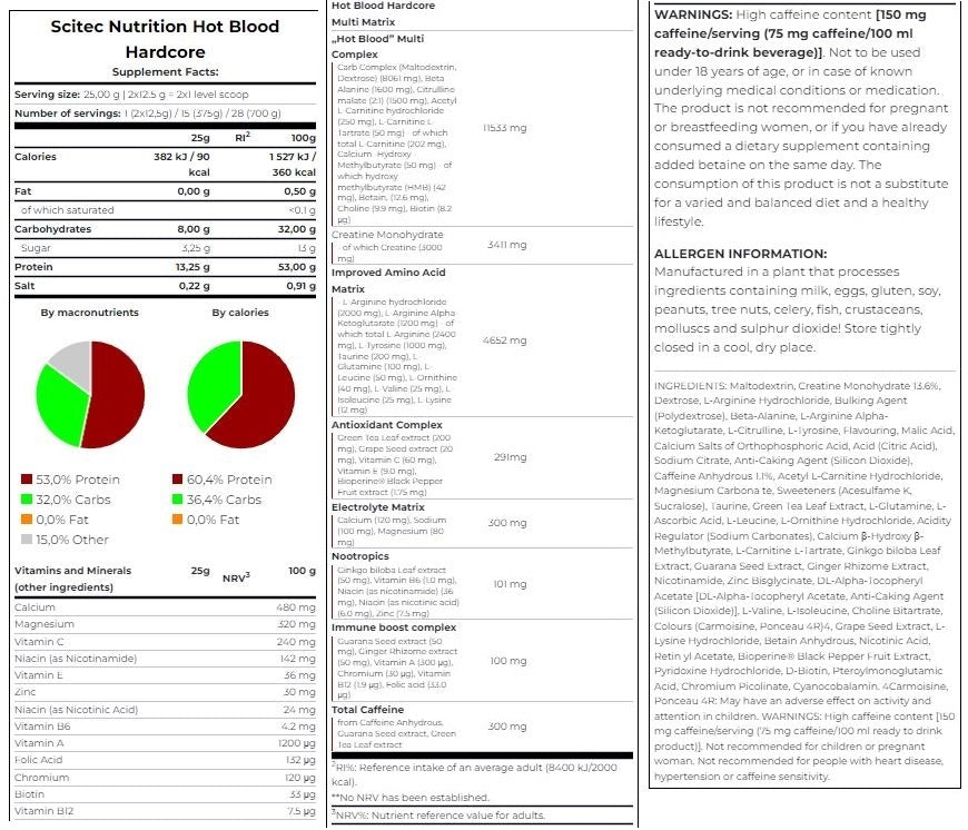 Vruća krv hardcore 0,375 kg