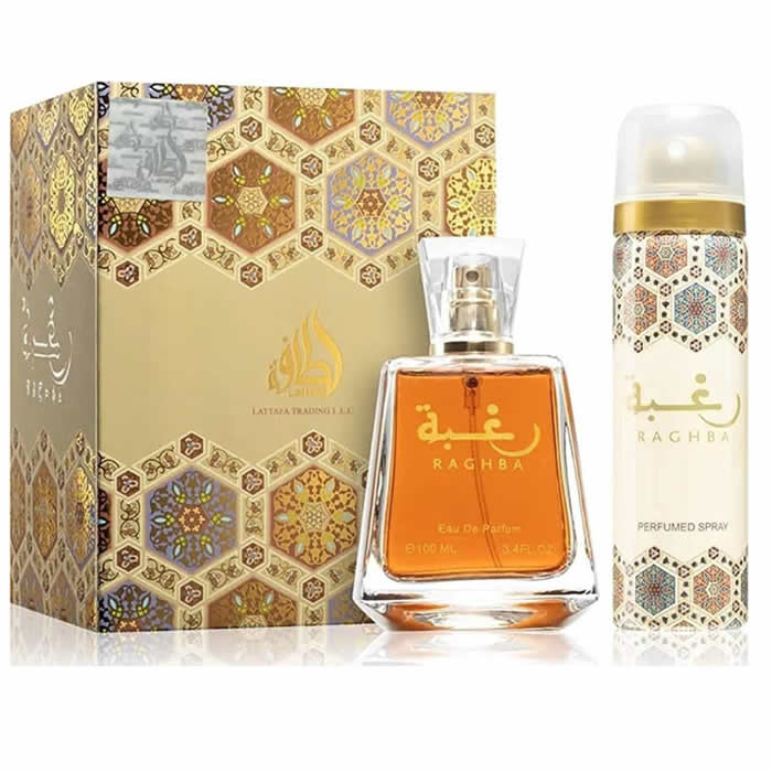 <tc>LATTAFA</tc> RAGHBA PARFUM SPREJ 100ML + RAGHBA PARFUMIRANI SPREJ 50ML