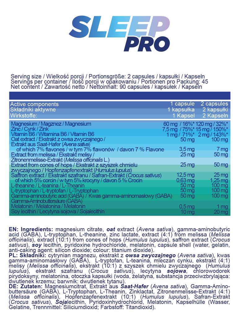 Sleep Pro - 90 kapsula