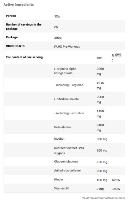 Slava prije vježbanja - 0,300 kg
