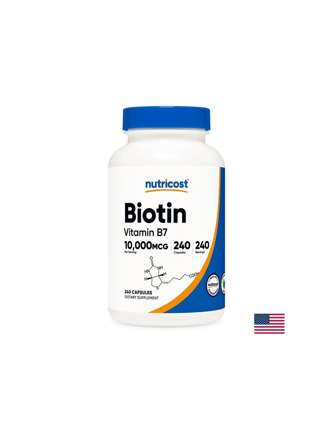 Kosa i koža - Biotin (Vitamin B7), 10000 µg x 240 kapsula