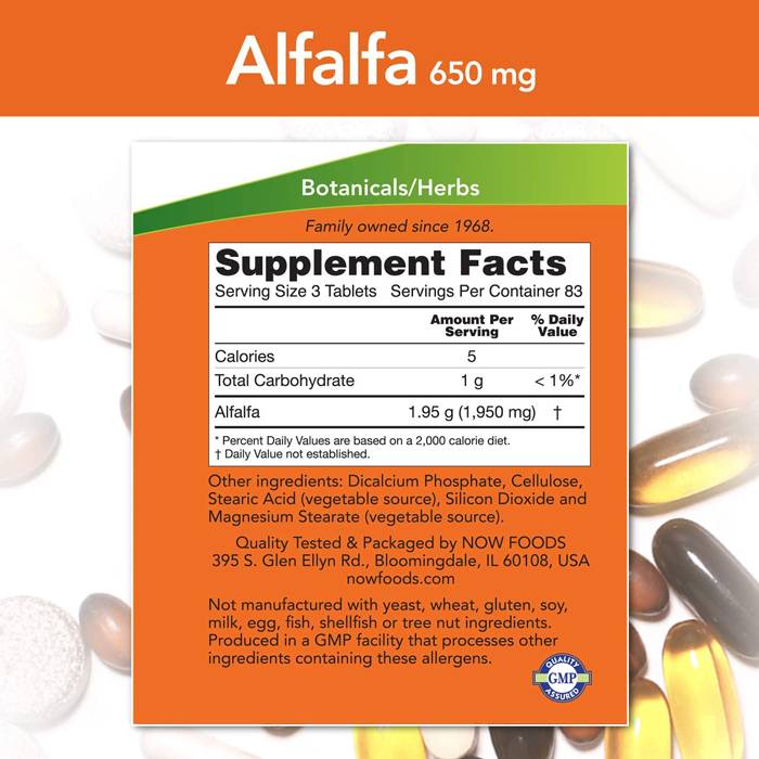 Alfalfa 650 mg - 250 tableta