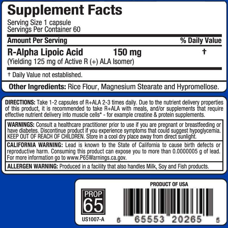 R -ala 150 mg - 60 kapsula