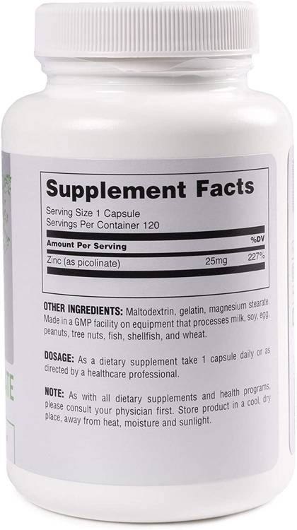 Cink picolinate 25 mg 120 kapsula