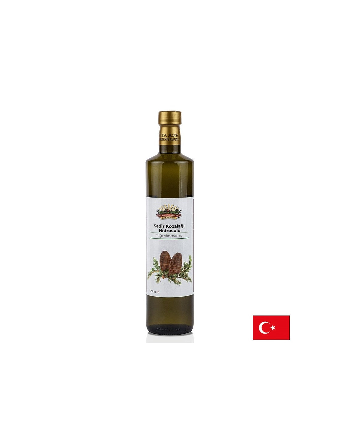 Hydrosol (cvjetna vodica) iz češera cedra - njega kože, dišnog i živčanog sustava, 750 ml