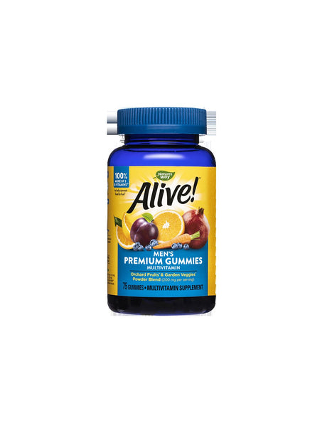 Alive! Men's Gummy Vitamins - 75 Дъвчащи таблетки - Feel You