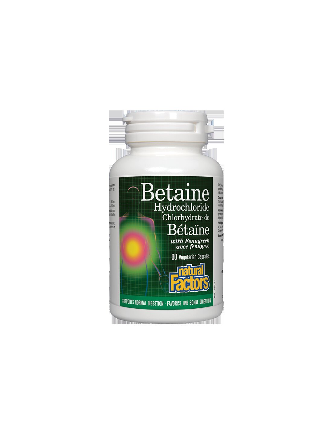 Betaine Hydrochloride with Fenugreek 500 mg - 90 капсули - Feel You
