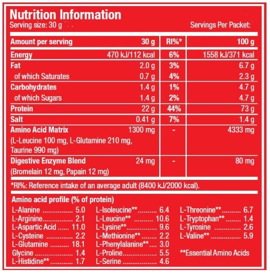 100% Protein Protein Protens - 1,00 kg