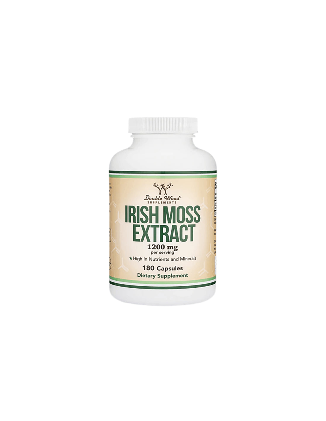 Irish sea moss - Red algae (Irish moss), 180 capsules Double Wood - Nutra Best Europe