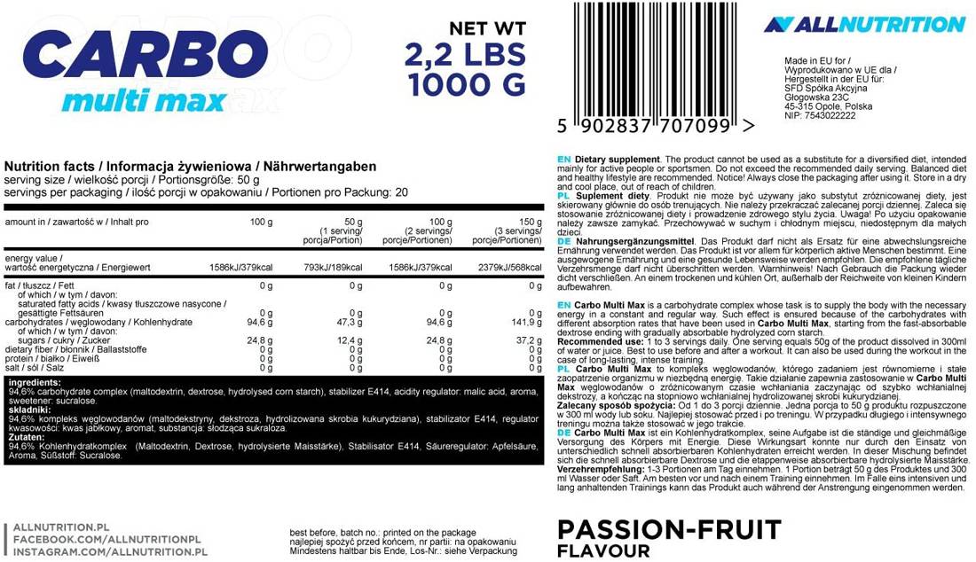 Carbo Multi Max - 3000 grama