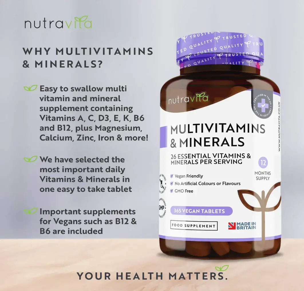 Multivitamins - 26 Essential Ingredients /365 tablets, 365 days/ Nutravita - Nutra Best Europe