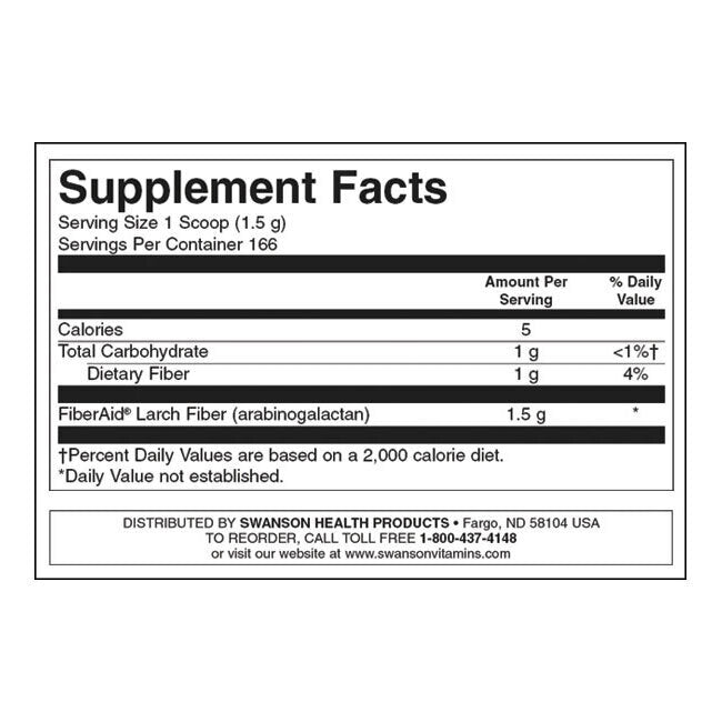 Fiberaid Larch Tree Arabinogalactan (AG) - 250 grama