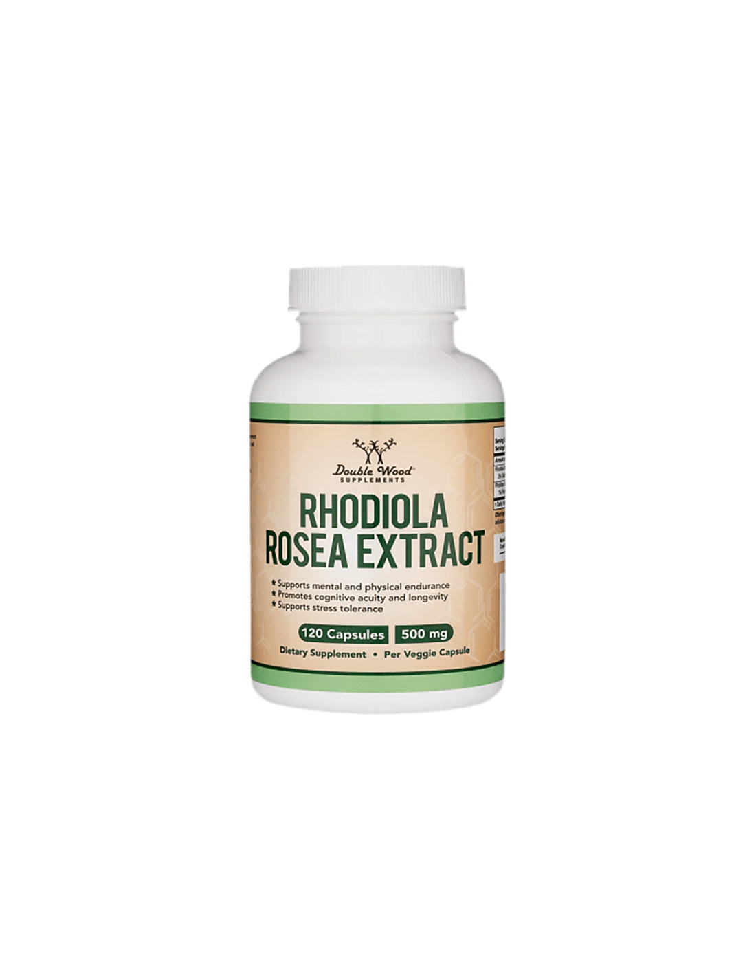 Rhodiola Rosea Extract - Golden root extract, 120 capsules Double Wood - Nutra Best Europe