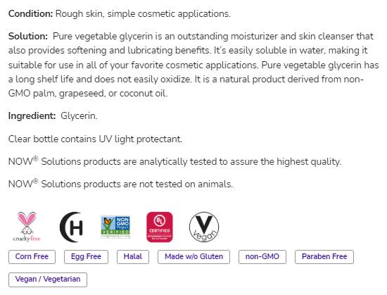 Povrće glicerin | Čista svestrana njega kože - 473 ml