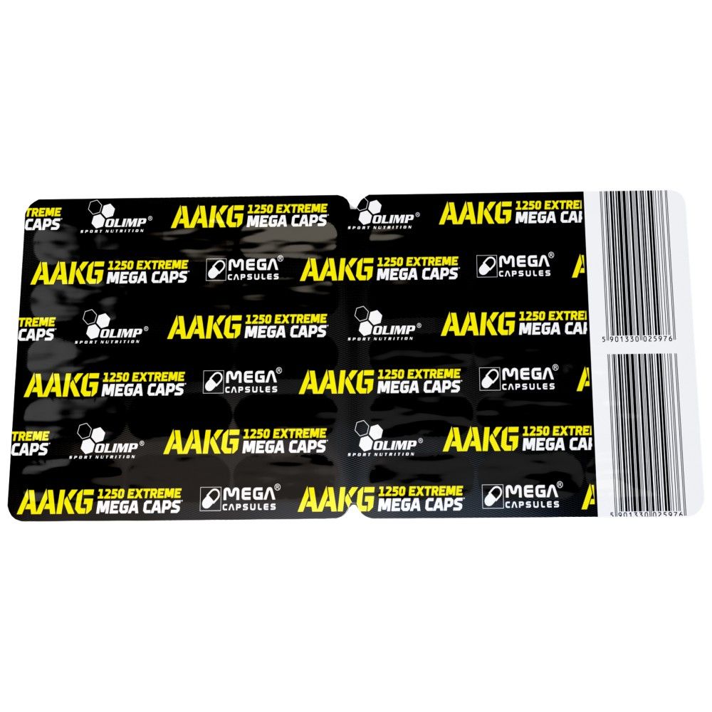 AAKG Extreme 1250 mega kape - 30 kapsula