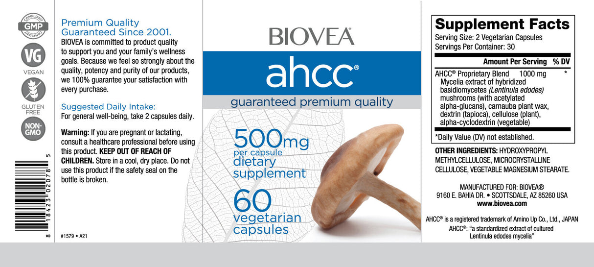 AHCC 500 mg gljiva formula za imunitet/60 kap