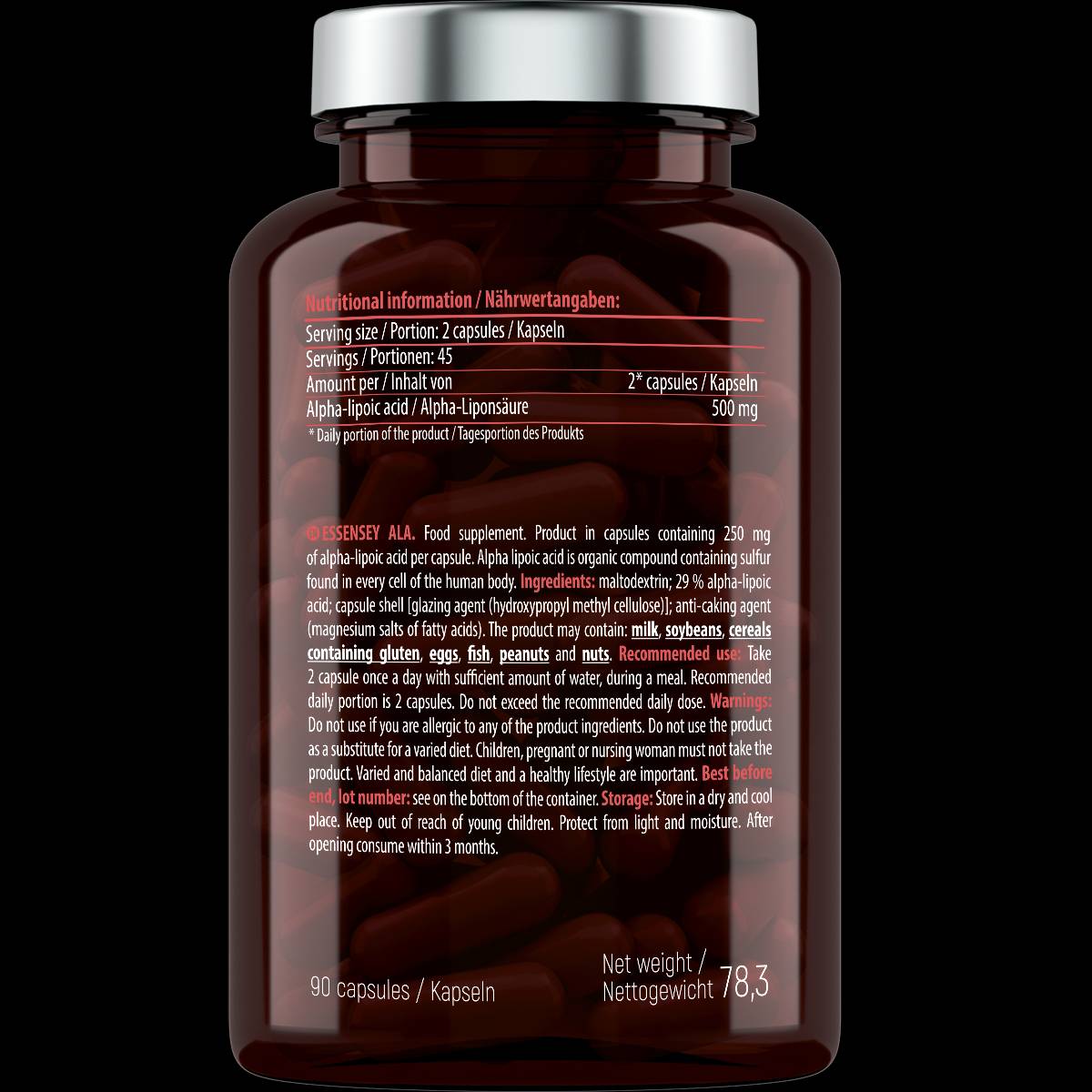 ALA | Alfa lipoična kiselina 500 mg - 90 kapsula