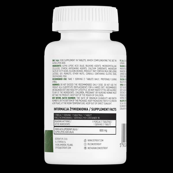 ALA/alfa lipoična kiselina 590 mg 90 tableta