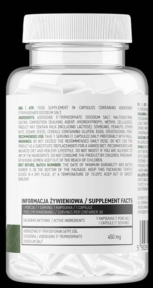 ATP 450 mg | Vege 60 kapsula