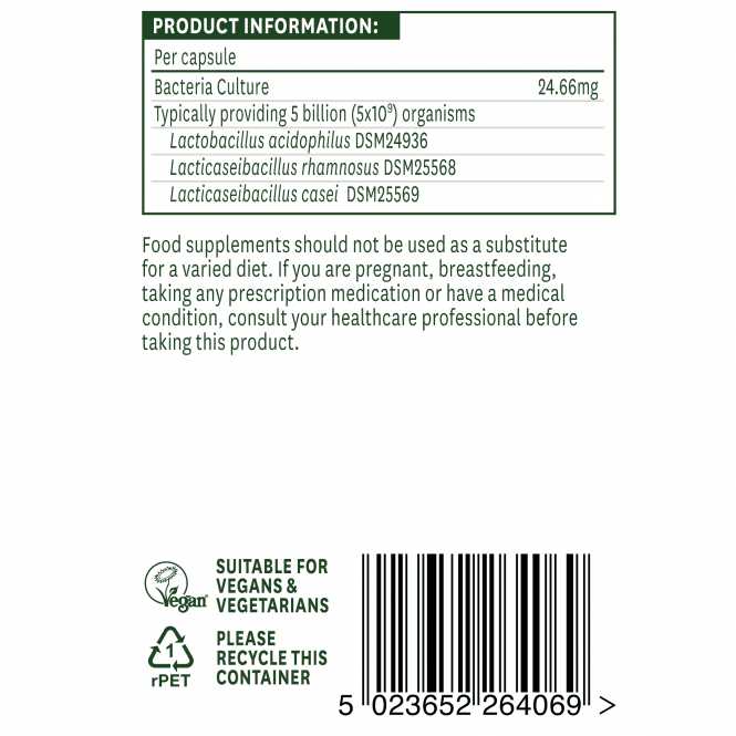 Probiotički kompleks s Acidofilusom (Acidophilus Complex) 5 mlrd. 60 kapsula NaturesAid