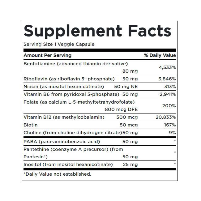 Aktivirani B-kompleks visoke potencije i bioraspoloživosti 430 mg - 60 kapsula