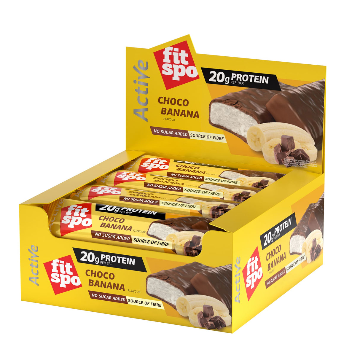 Aktivna čokoladna pločica & Banana – 12 x 60 g