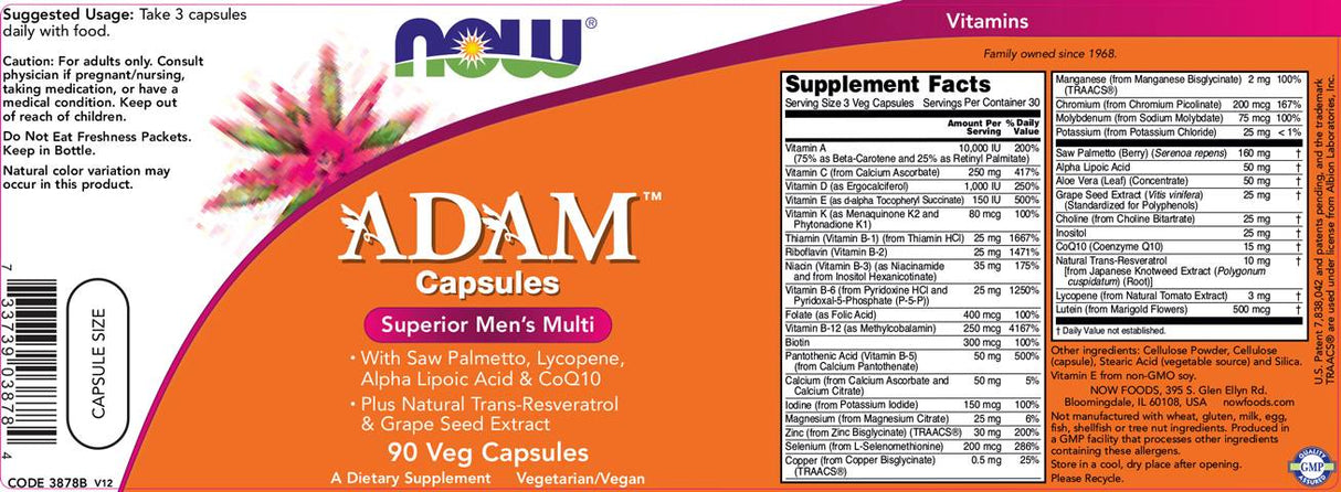 Adam Men's Vits - 90 gel kapsula