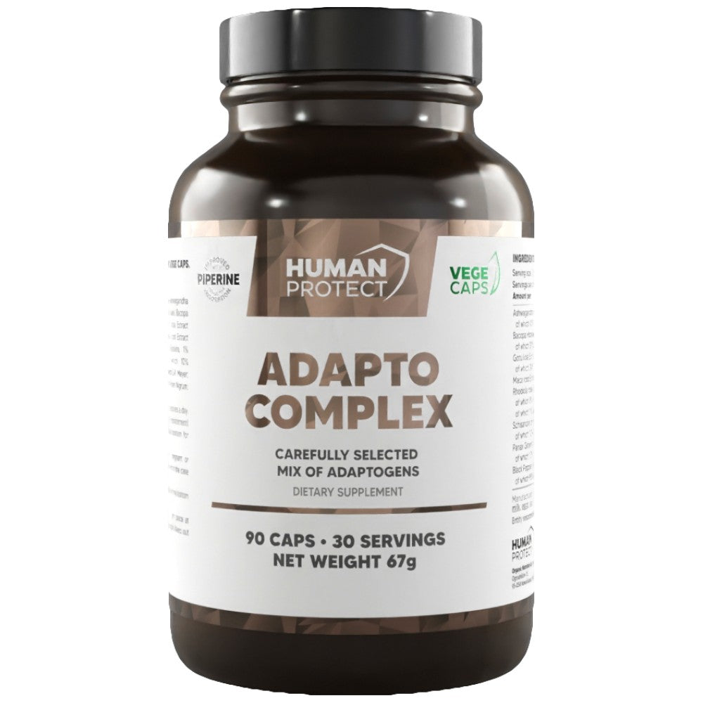 Adapto kompleks | Adaptogeni Matrix s Ashwagandhom, Bacopom, Rhodiolom, Ginsengom - 90 kapsula