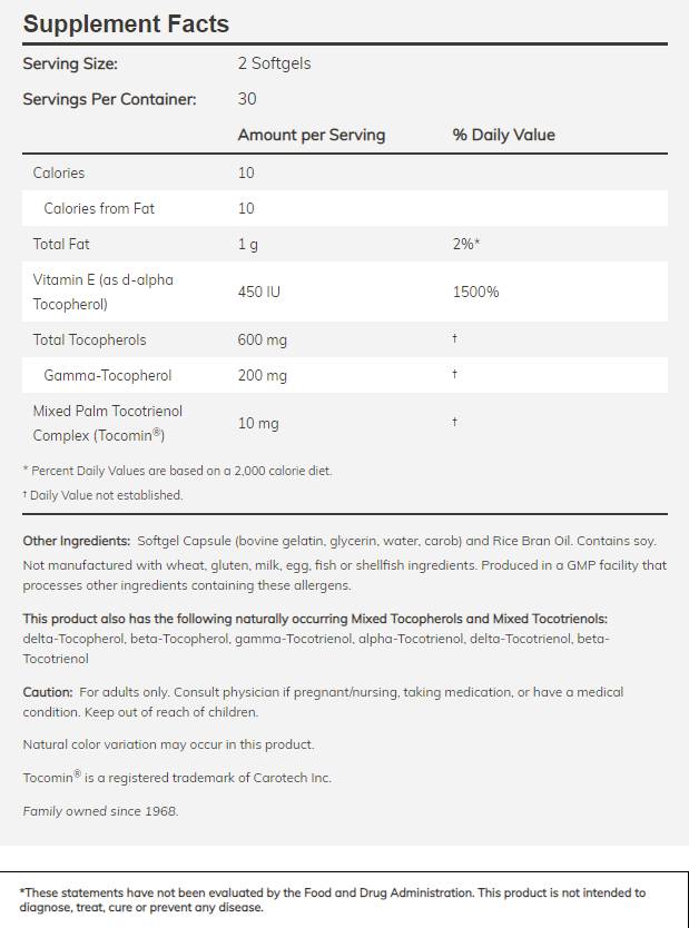 Advanced Gamma E Complex - 120 gel kapsula