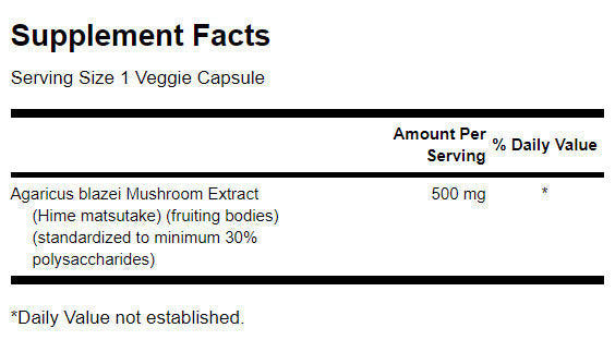 Ekstrakt gljive Agaricus Blazei 500 mg - 90 kapsula