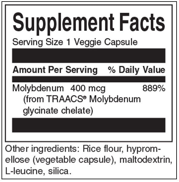 Albion kelirani molibden 400 mcg - 60 kapsula