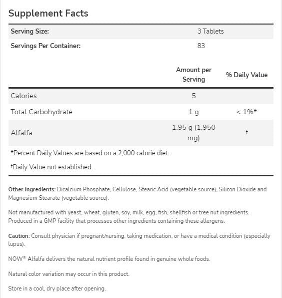 Alfalfa 650 mg - 500 tableta