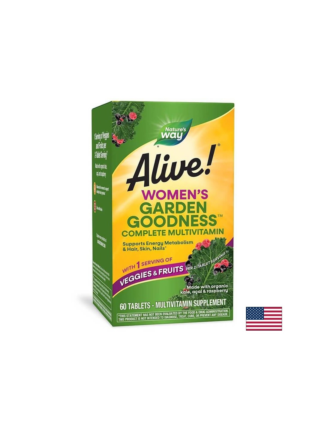 <tc>Alive</tc>Garden Goodness Ženski multivitamin - 60 tableta