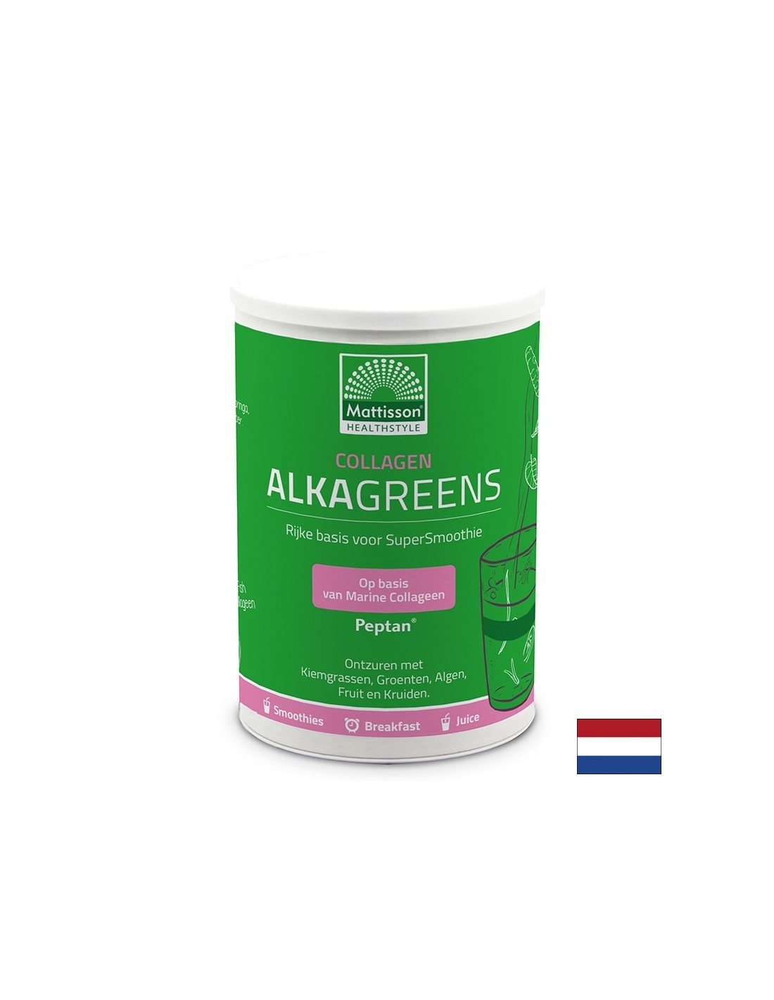 Mlada koža - zdravi zglobovi - Marine Collagen Alka Greens, 300 g