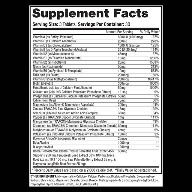 Anavite XT | Xtreme test formula + multivitamini - 90 tableta