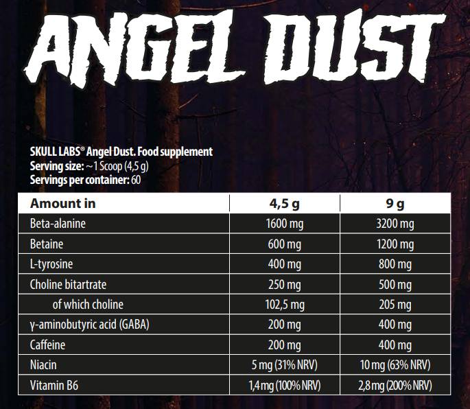 Angel Dust Pre-Workout/Next-Gen Energizer - 270 grama