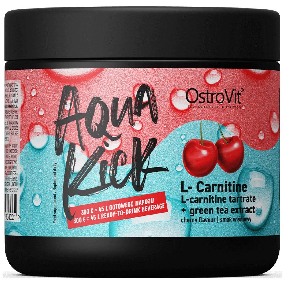 Aqua Kick/Napredna hidratacija s L-karnitinom & Zeleni čaj - 300 grama
