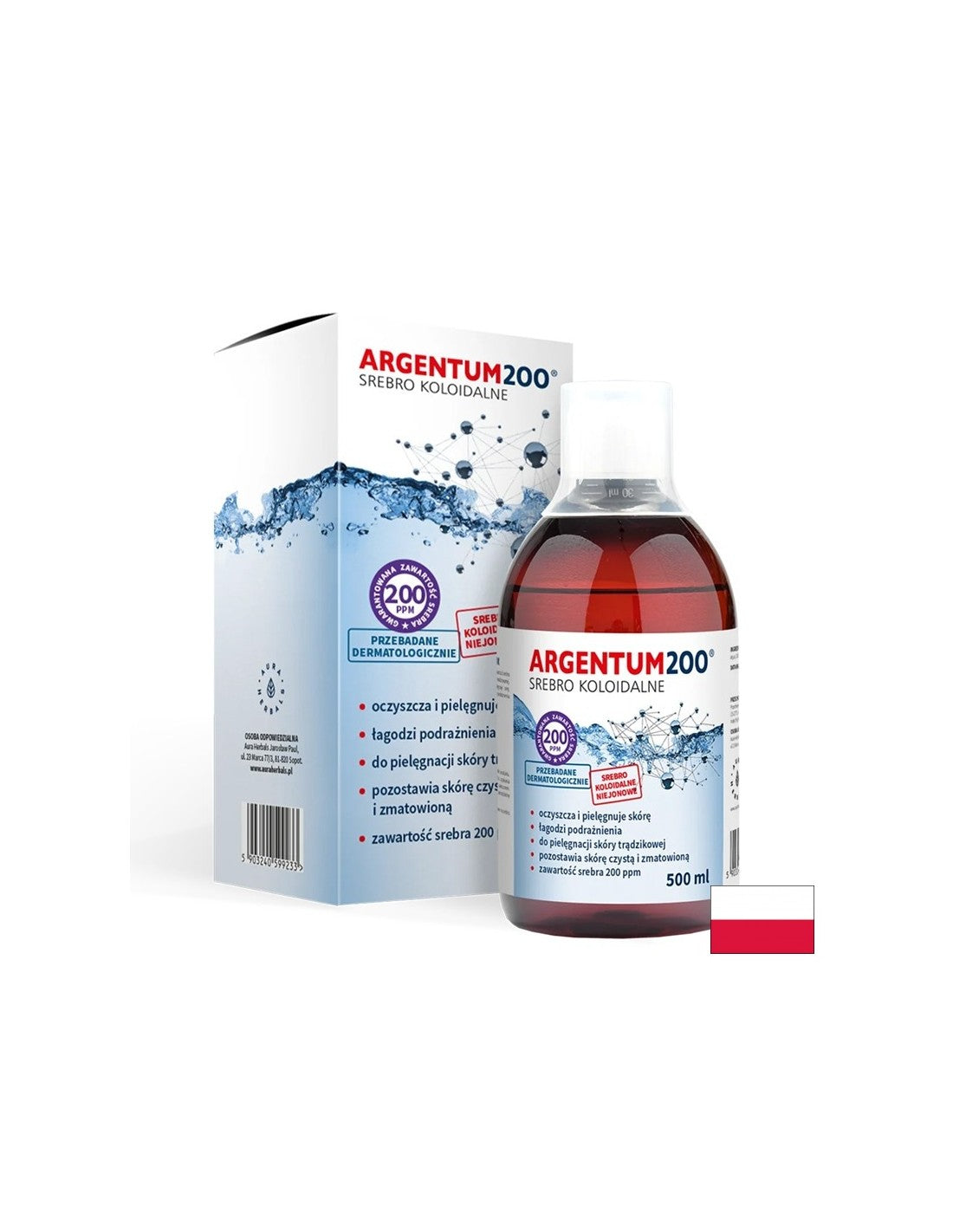 Koloidno srebro Argentum200® 200 ppm, 500 ml