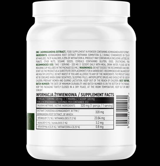 Ashwagandha ekstrakt/prah 100 grama