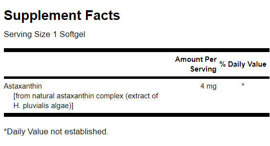 Astaksantin 4 mg - 60 gel kapsula