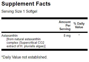 Astaksantin 8 mg 30 gel kapsula